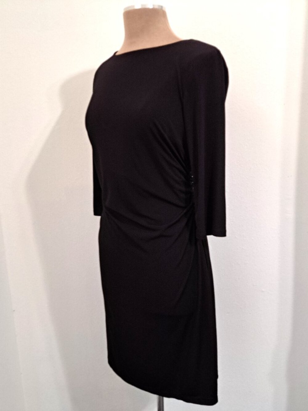 AB Studio Women's Bodycon Dress Black Color 3/4 Sleeve Size 10